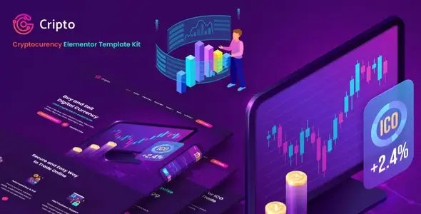 Cripto – Cryptocurrency & Bitcoin Elementor Template Kit