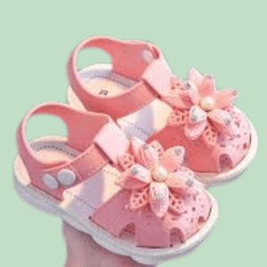 Girls’ Floral Strap Sandals